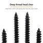 #10 X 1 Black Screw,Flat Head Phillips Wood Screw, Electroplating Black Carbon Steel, #10 X 1-Inch, 75Pcs