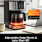 SHARDOR 12-Cup Programmable Coffee Maker, Regular & Bold, LED Display