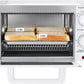 Mainstay Toaster Oven Combo Kitchen Appliances, Fits 9” Pizza, 4 Slice Capacity, Powerful Circulation, Auto Shutoff, Includes Baking Rack Pan Quartz, up to 60 Min, Easy Clean (Arctic White)