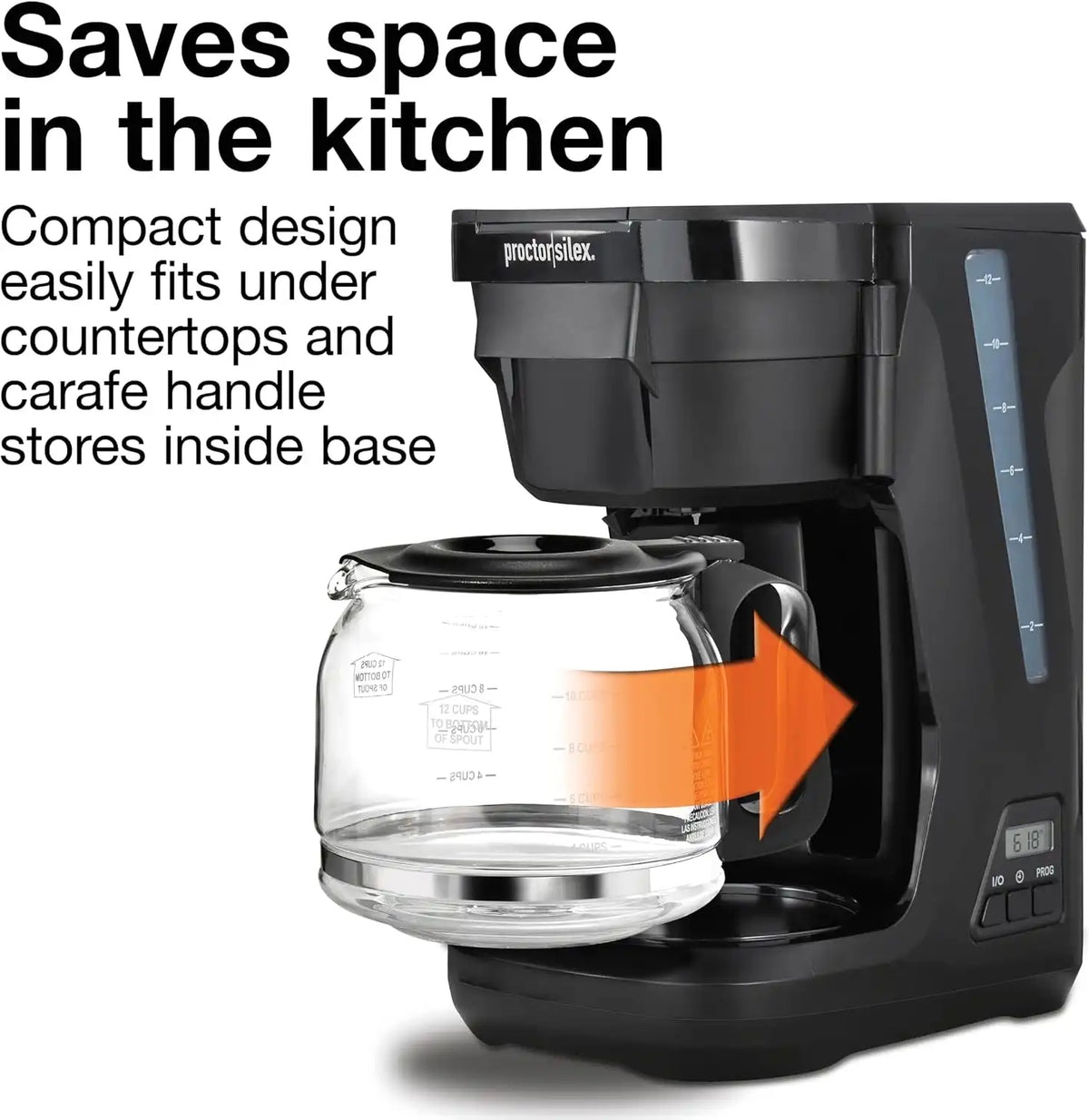 Proctor Silex Digital & Programmable FrontFill 12 Cup Drip Coffee Maker