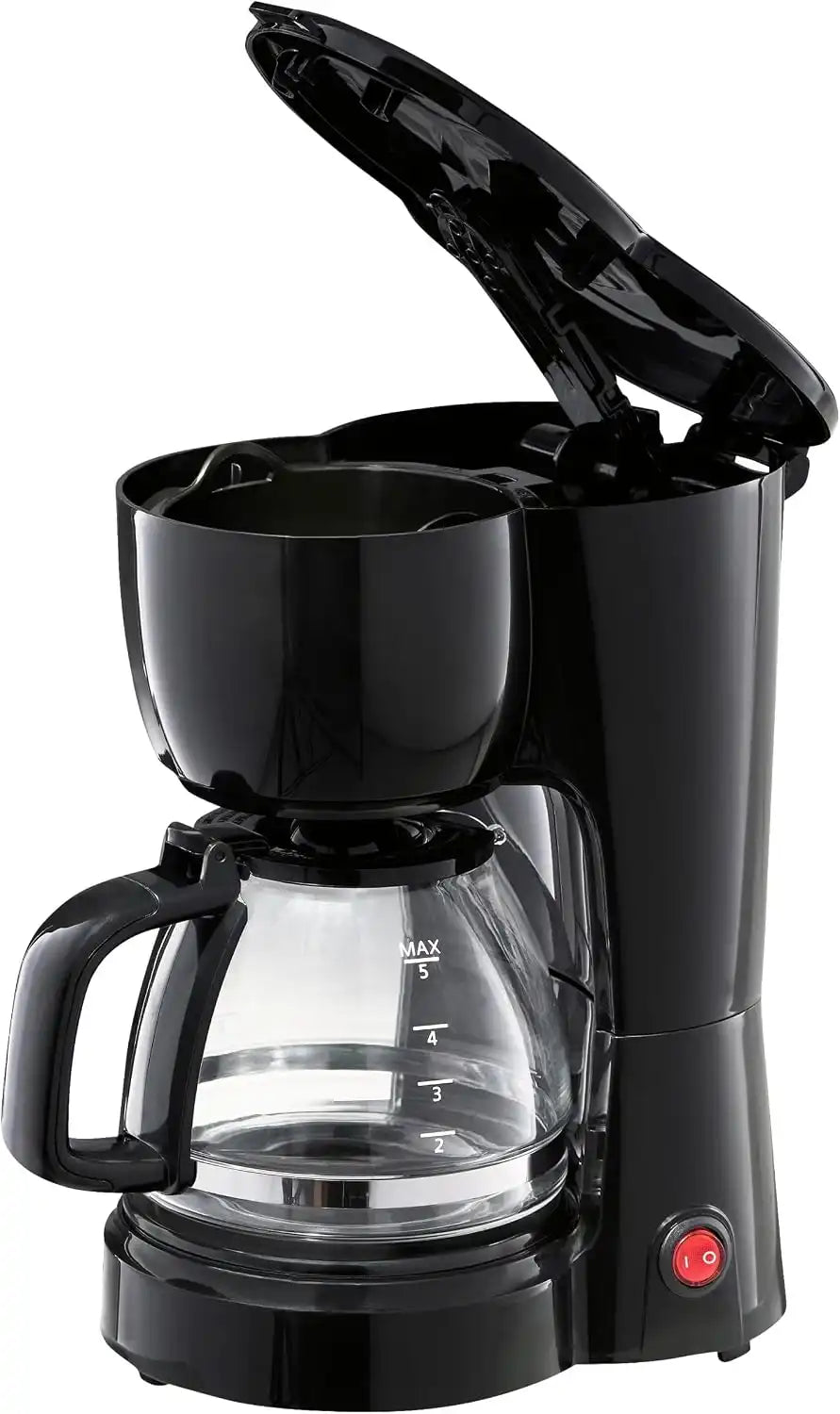 Black 5-Cup Drip Coffee Maker, New