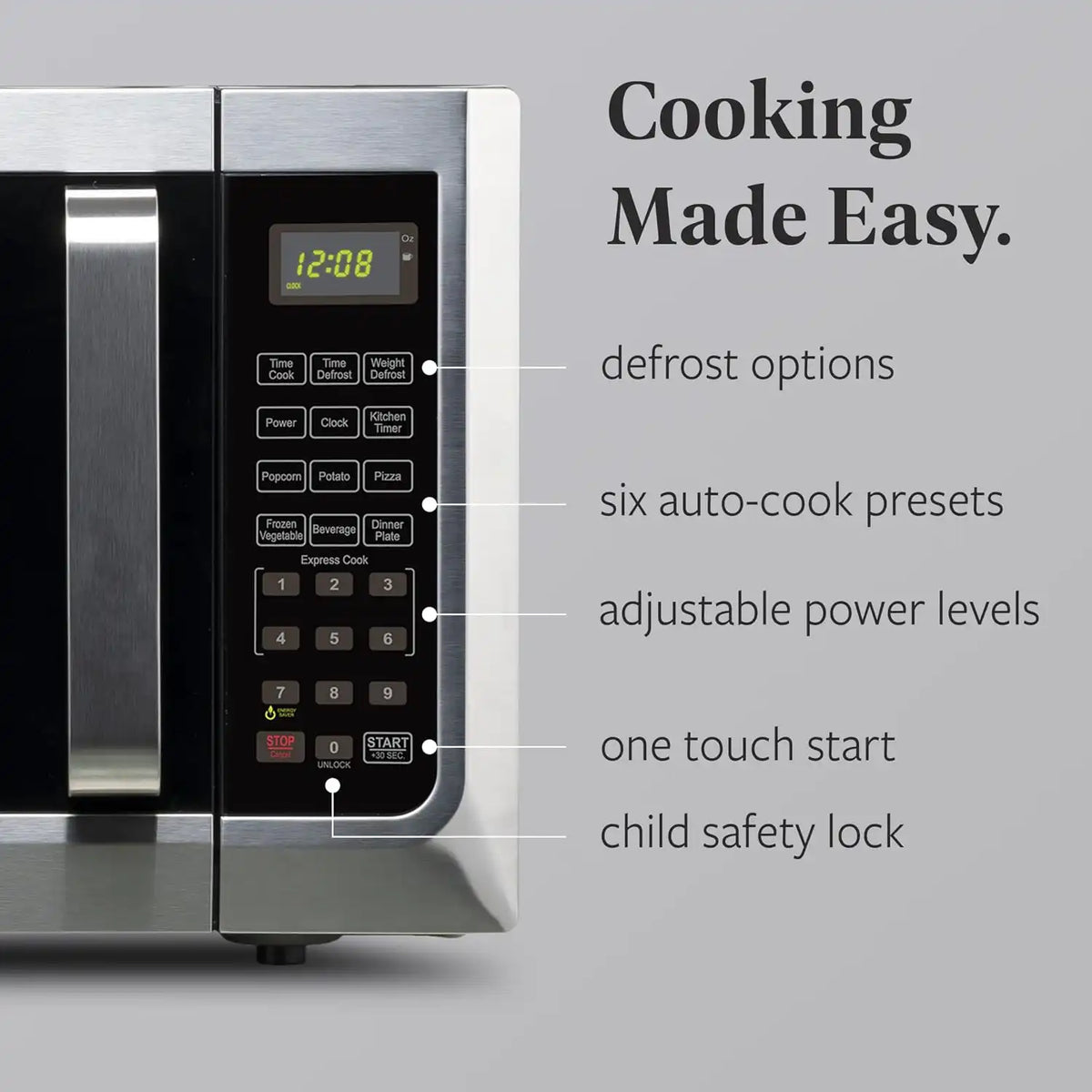 Farberware Countertop Microwave Oven, 1.3 cu. ft.1000 Watts Stainless steel