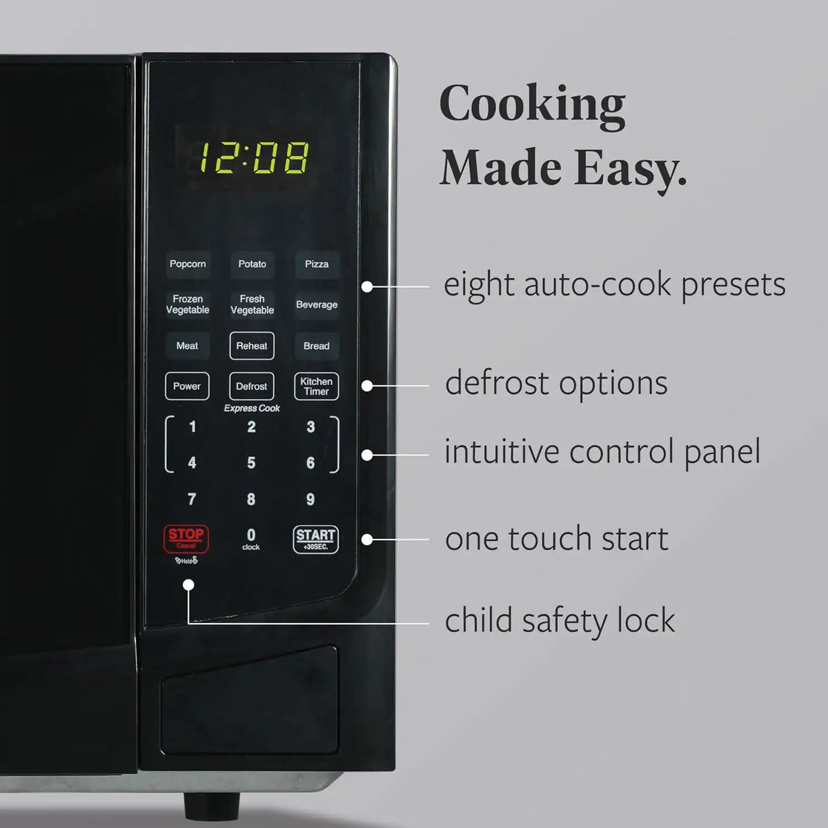 Farberware Black Microwave Oven, 0.9 Cu. Ft., 900 Watts, Countertop