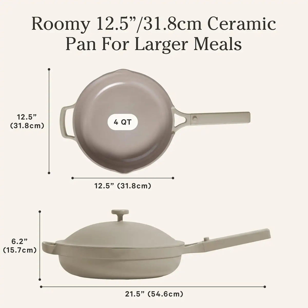 Our Place Large Always Pan, 12.5" Ceramic Nonstick Pan