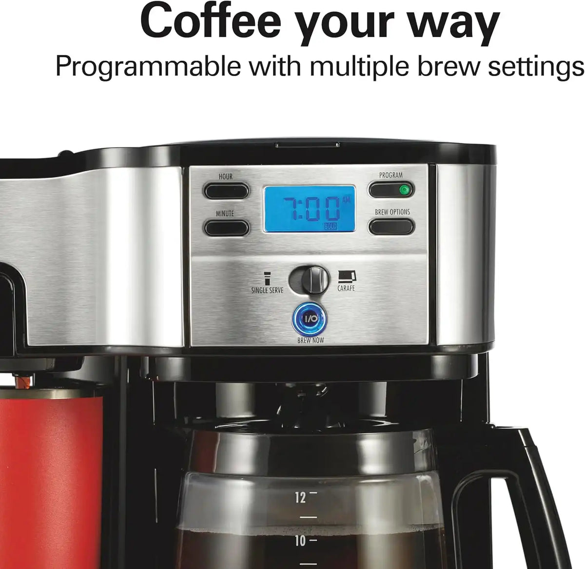 Hamilton Beach 2-Way Programmable Coffee Maker & Single Serve Coffee Maker