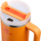 STANLEY Quencher H2.0 Flow State Tumbler, 40 oz, Goldenrod Coral