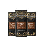 A&P Espresso Roast Dark Roast Ground Coffee, 100% Arabica, 12 oz, 3 Pack