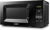 COMFEE' Countertop Microwave Oven, 0.7 Cu.Ft, 700W, Black, ECO Mode