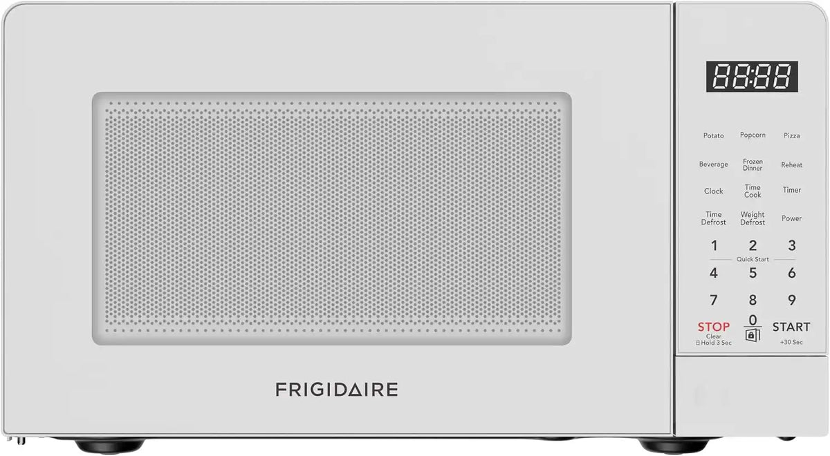 Frigidaire, 0.7 Cu Ft Compact Countertop Microwave Oven, 700W, White