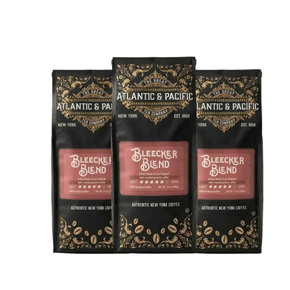 A&P Bleecker Blend Dark Roast Ground Coffee, 100% Arabica, 12 oz, 3 Pack