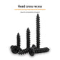 #10 X 3/4" Black Screw,Flat Head Phillips Wood Screw, Electroplating Black Carbon Steel, #10 X 3/4-Inch,100Pcs