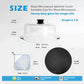 Glass Microwave Splatter Cover with Glove & Mat for Food, 4 Vents Guard Lid