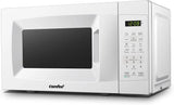 COMFEE' Countertop Microwave Oven, 0.7 Cu.Ft, 700W,Pearl White, ECO Mode