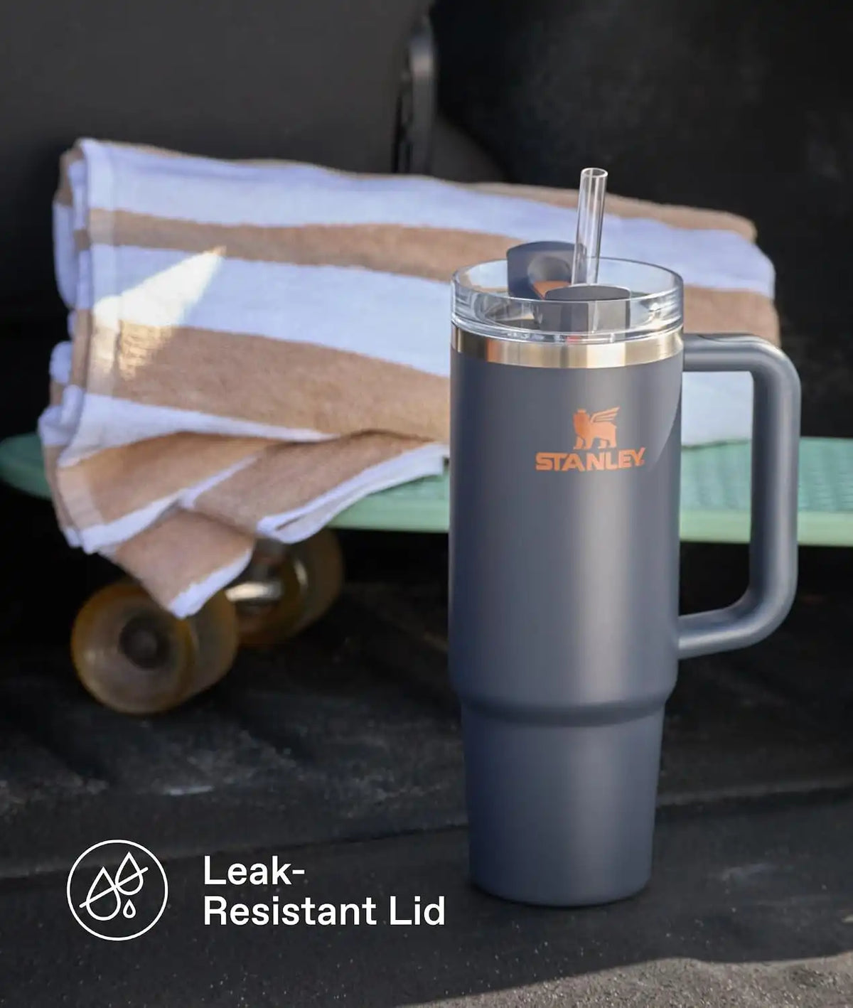 STANLEY Quencher H2.0 Flow State Tumbler, 30 oz, Frost