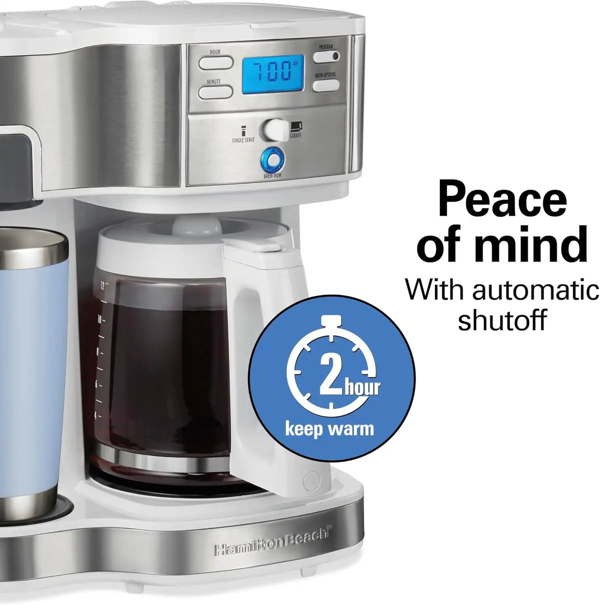 Hamilton Beach 2-Way Programmable Coffee Maker & Single Serve Coffee Maker