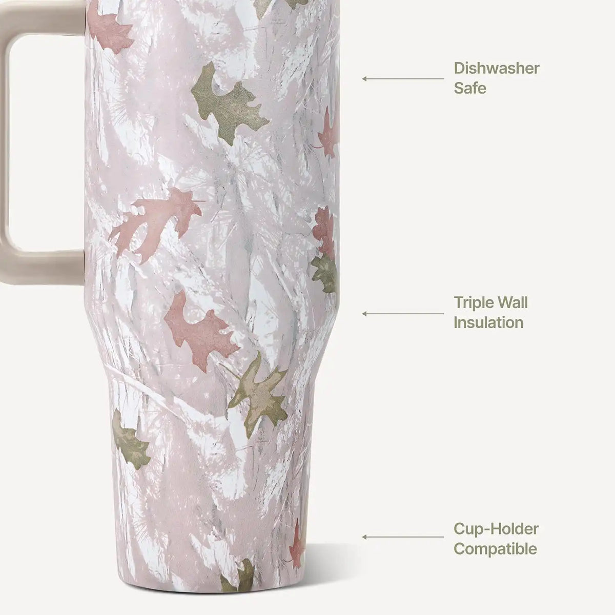 HydroJug Traveler 32oz, Insulated Water Bottle with Handle, Camo