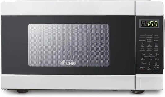 Commercial Chef 0.9 Cu. Ft. Countertop Microwave Oven, CHM990W, White