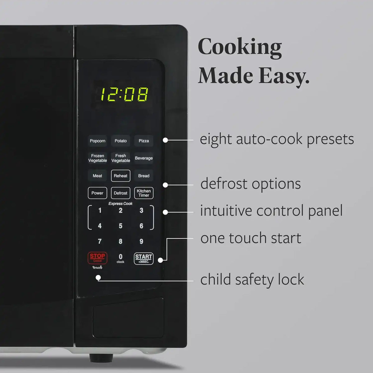Farberware Black Microwave Oven, 1.1 Cu. Ft., 1000 Watts, Countertop