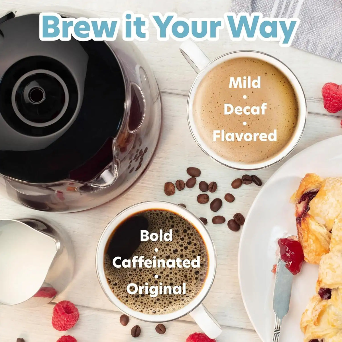 Double Coffee Brewer Station, Dual Drip Coffee Maker Brews two 12-cup Pots