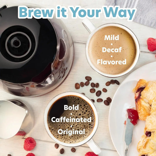 Double Coffee Brewer Station, Dual Drip Coffee Maker Brews two 12-cup Pots