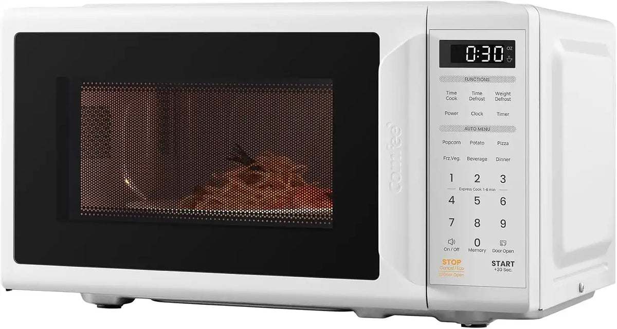COMFEE' Countertop Microwave Oven 0.7 Cu.Ft, 700W, White