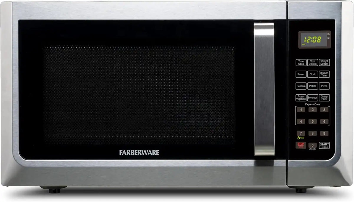 Farberware Countertop Microwave Oven, 1.3 cu. ft.1000 Watts Stainless steel