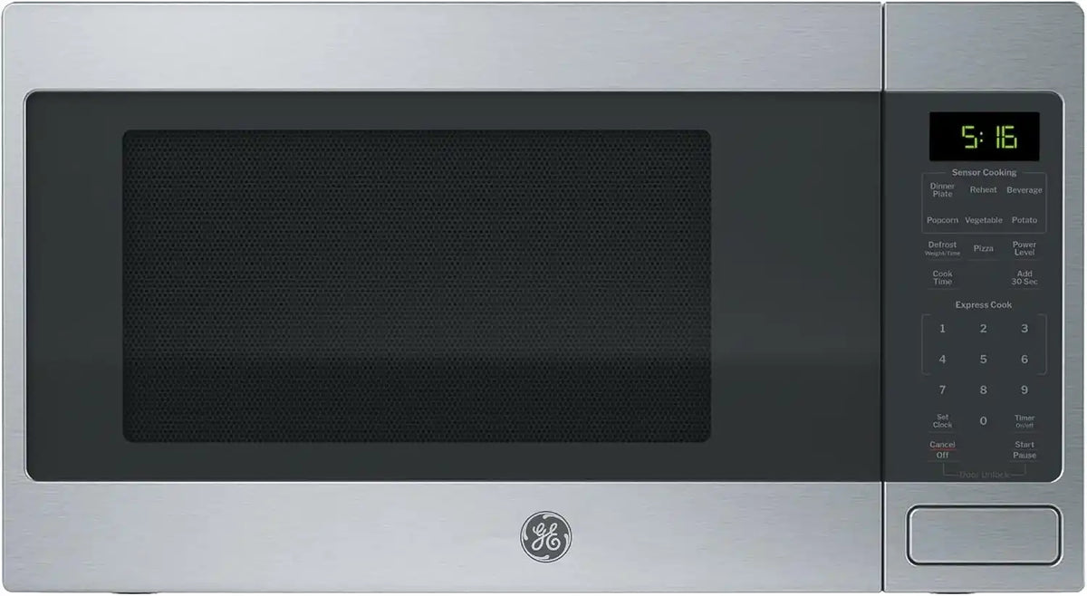 GE Countertop Microwave Oven, 1150 Watt, 1.6 Cu. Ft., Stainless Steel