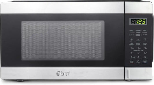 Commercial Chef 1.1 Cu. Ft. Countertop Microwave Oven, CHCM11100SSB
