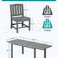 SERWALL Outdoor Patio Dining Set for 8, Grey