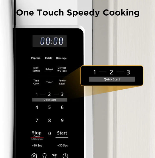 BLACK+DECKER Over-the-Range Microwave Oven, 1.7 Cu.Ft, 1000W, White