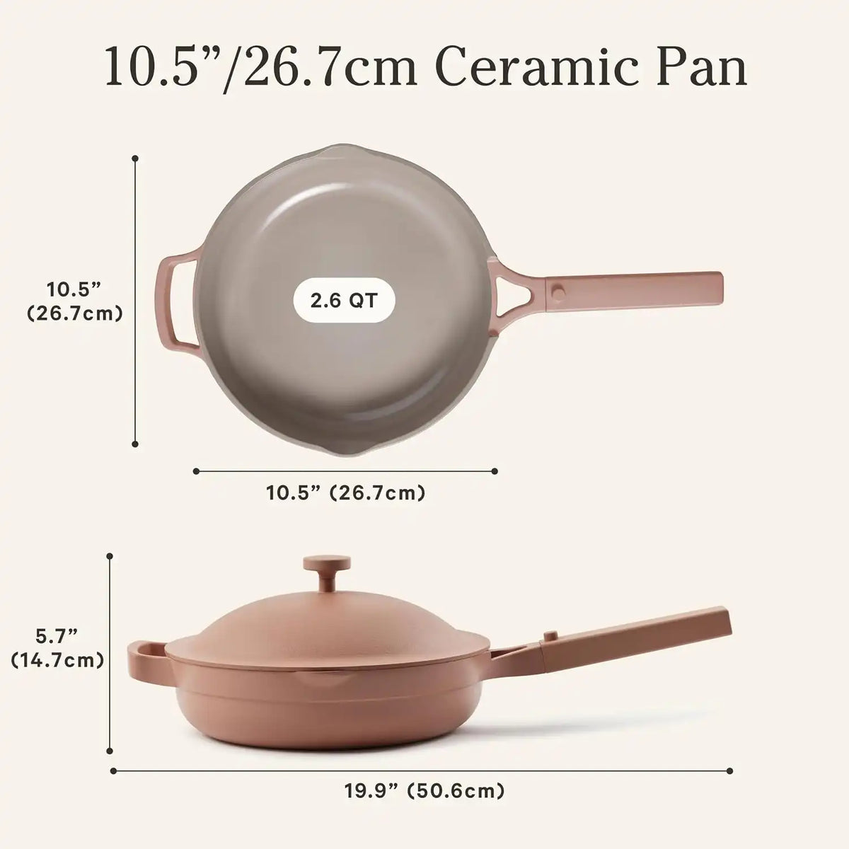 Our Place Always Pan 2.0, 10.5" Ceramic Nonstick Pan, 2.6 Qt
