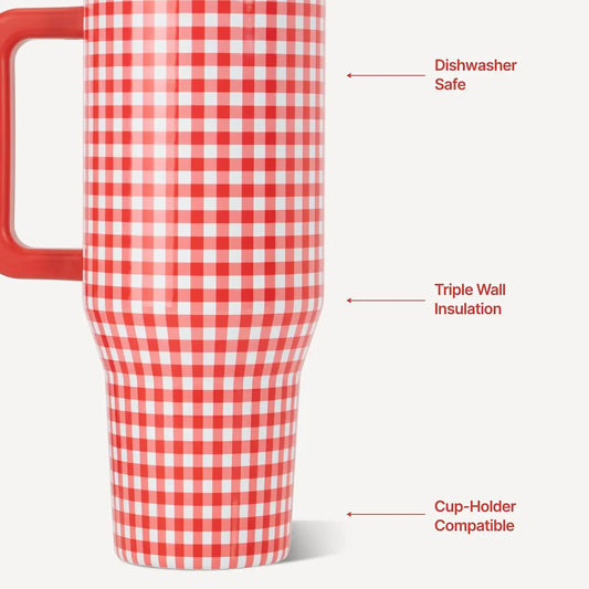HydroJug Traveler 32oz, Insulated Water Bottle with Handle, Summer Picnic