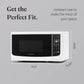 Farberware 0.7 Cu. Ft. Countertop Microwave Oven – 700 Watts Power, Auto Cook Settings, Defrost, Easy Clean and Child Safety Lock - White