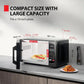 TOSHIBA Microwave Oven, 0.9 Cu.Ft, 900W, Black Stainless Steel