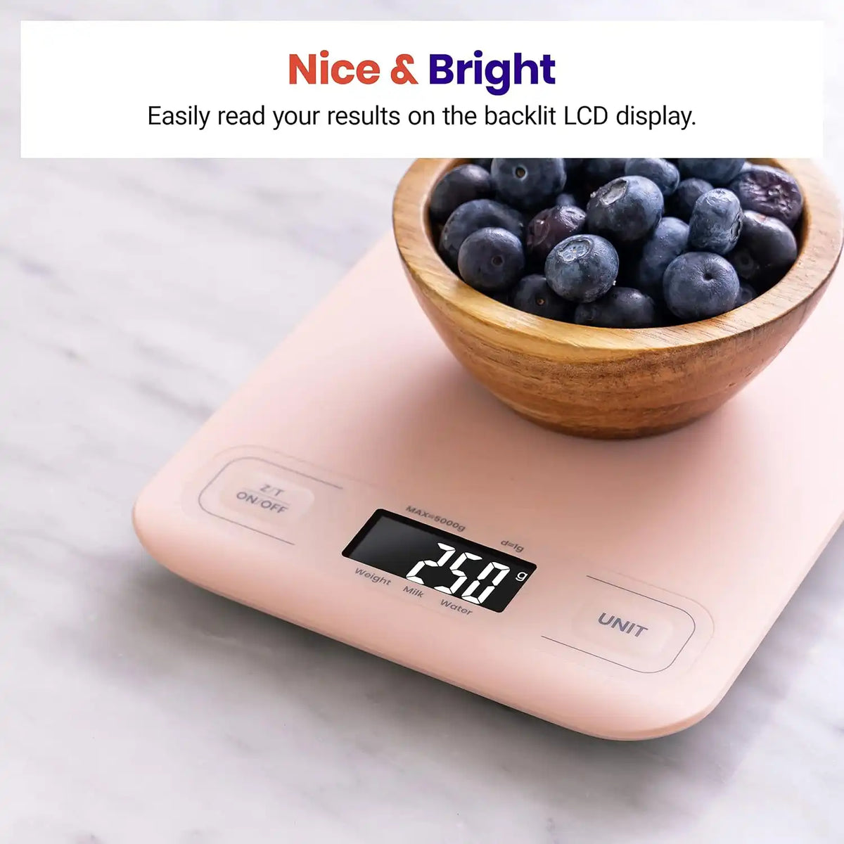 Etekcity Food Kitchen Scale, Digital Grams and Ounces, Medium