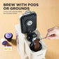 Tastyle Single Serve Coffee Maker for K Cups and Grounds with 3 Brew Styles