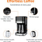 Amazon Basics Programmable 12 Cup Drip Coffee Maker with Glass Coffee Pot (1.9 Qt), Auto Shut-off, Touch Screen, Auto Pause, Removable Filter Basket, Black & Silver