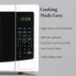 Farberware White Microwave Oven, 1.1 Cu. Ft., 1000 Watts, Countertop
