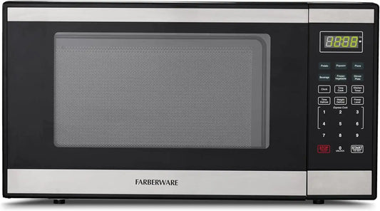 Farberware Stainless Steel Microwave Oven 1.3 Cu. Ft. 1000 Watts Countertop