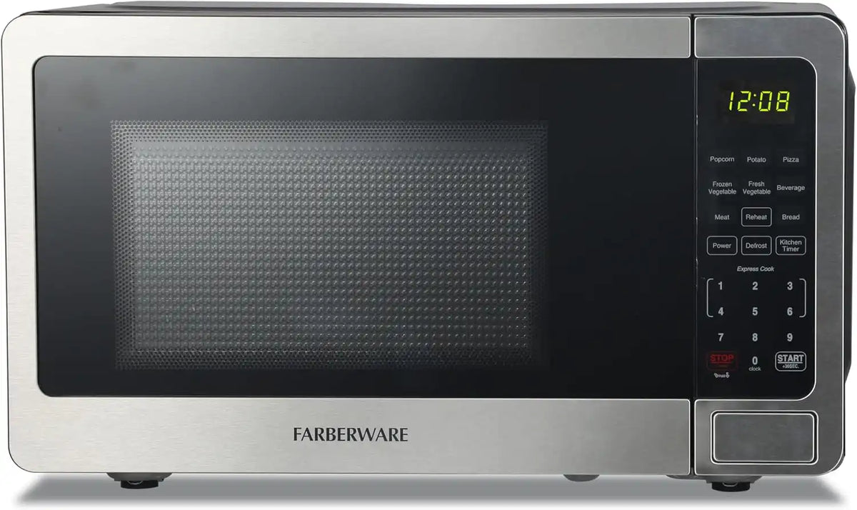 Farberware Countertop Microwave Oven 0.7 cu. ft. 700 Watts, Stainless Steel