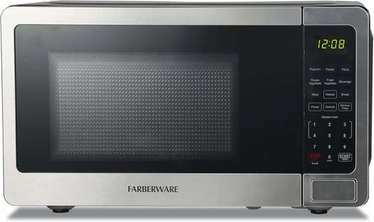 Farberware Countertop Microwave Oven 0.7 cu. ft. 700 Watts, Stainless Steel