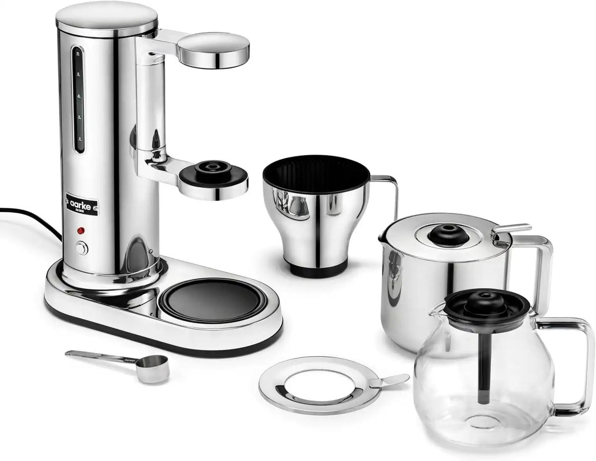 aarke Drip Coffee Maker Bundle, 42oz Thermal Jug, Stainless Steel
