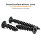 #4 X 3/4" Black Screw,Flat Head Phillips Wood Screw, Electroplating Black Carbon Steel, #4 X 3/4-Inch, 200Pcs