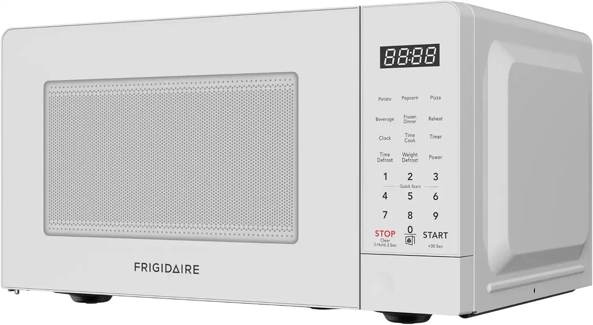 Frigidaire, 0.7 Cu Ft Compact Countertop Microwave Oven, 700W, White
