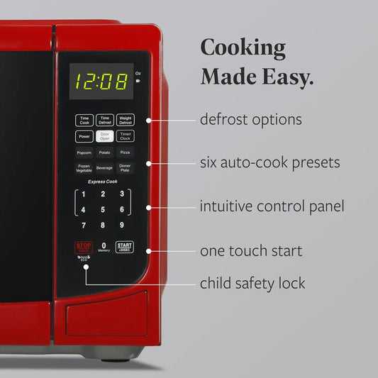 Farberware Countertop Microwave Oven, 0.7 cu. ft., 700 Watts, Red