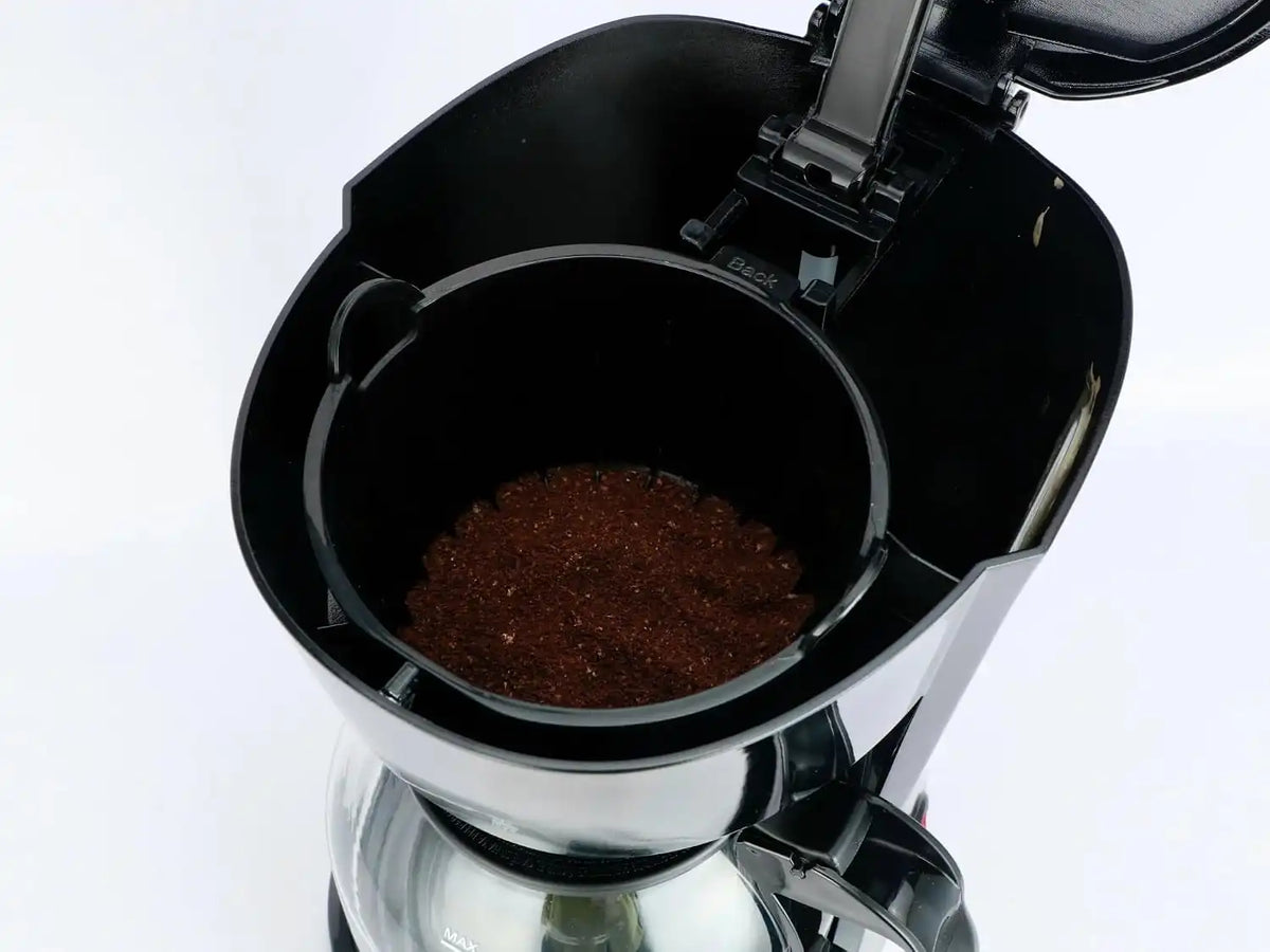 Black 12-Cup Drip Coffee Maker, FDA Grade, Quick Brew for Home & Kitchen, Coffee Bar Essential