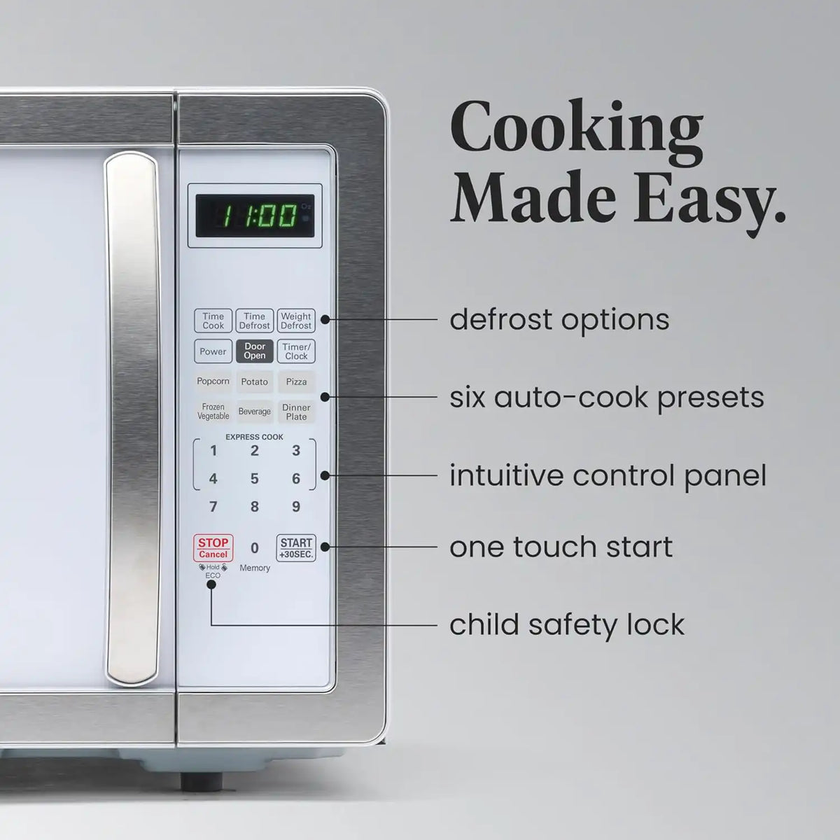 Farberware Countertop Microwave Oven, 1.1 cu. ft., 1000 Watts, White