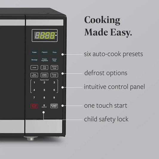 Farberware Stainless Steel Microwave Oven 1.6 Cu. Ft 1100 Watts Countertop