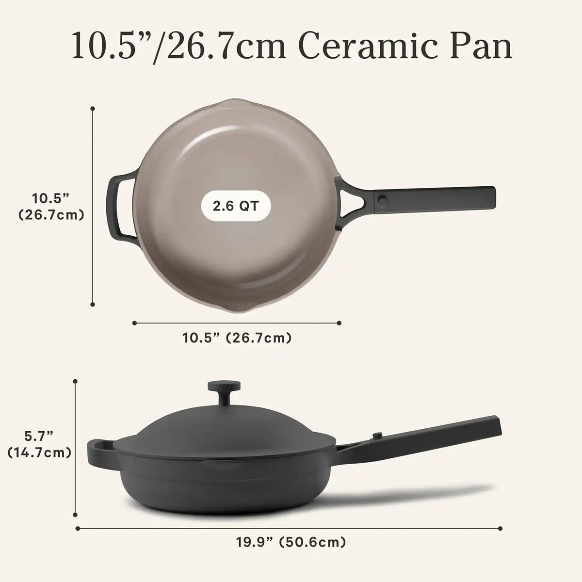 Our Place Always Pan 2.0, 10.5" Ceramic Nonstick Pan, 2.6 Qt