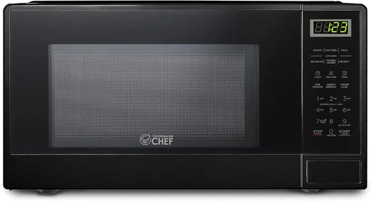 Commercial Chef 1.1 Cu. Ft. Countertop Microwave Oven, CHCM11100B, Black